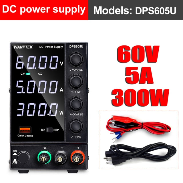 Wanptek Adjustable DC power supply 30V 10A LED Digital Lab Bench Power Source Stabilized Power Supply Voltage Regulator Switch