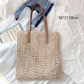 Round Straw Beach Bag Vintage Handmade Woven Shoulder Bag Raffia circle Rattan bags Bohemian Summer Vacation Casual Bags