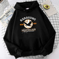 Japanese Anime Haikyuu Hoodies Men Funny Harajuku Streetwear Harajuku Karasuno Fly High Graphic Sweatshirts Unisex Tops Man