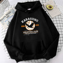 Japanese Anime Haikyuu Hoodies Men Funny Harajuku Streetwear Harajuku Karasuno Fly High Graphic Sweatshirts Unisex Tops Man
