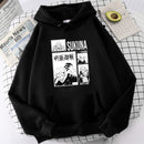 Japanese Anime Haikyuu Hoodies Men Funny Harajuku Streetwear Harajuku Karasuno Fly High Graphic Sweatshirts Unisex Tops Man