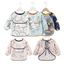 Baby Bib Waterproof Apron Long Sleeve Art Smock for Kids Baby Stuff Chest Protection Feeding Bibs