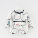 Baby Bib Waterproof Apron Long Sleeve Art Smock for Kids Baby Stuff Chest Protection Feeding Bibs