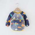 Baby Bib Waterproof Apron Long Sleeve Art Smock for Kids Baby Stuff Chest Protection Feeding Bibs