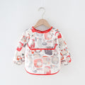 Baby Bib Waterproof Apron Long Sleeve Art Smock for Kids Baby Stuff Chest Protection Feeding Bibs