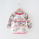 Baby Bib Waterproof Apron Long Sleeve Art Smock for Kids Baby Stuff Chest Protection Feeding Bibs