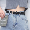 Adjustable PU Leather Ladies Dress Belts Skinny Thin Women Waist Belts Strap Gold Color Buckle Female Belts pasek damski