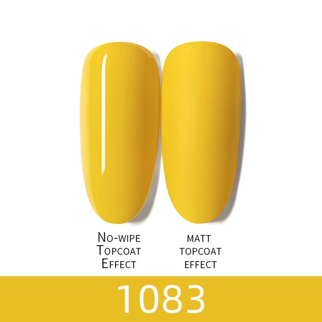 7ml HNUIXTop Coat UV Nail Polish Matte Color Gel Nail Polish Dissolvable Green Series Nail Paint Semi-Permanent Manicure Gel