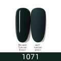 7ml HNUIXTop Coat UV Nail Polish Matte Color Gel Nail Polish Dissolvable Green Series Nail Paint Semi-Permanent Manicure Gel