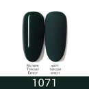 7ml HNUIXTop Coat UV Nail Polish Matte Color Gel Nail Polish Dissolvable Green Series Nail Paint Semi-Permanent Manicure Gel