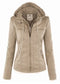 Faux Leather Jacket Women 2021 Basic Jacket Coat Female Winter Motorcycle Jacket Faux Leather Suede PU Zipper Hoodies Outerwear