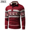 Men 2021 Autumn New Casual Jacquard Half Zip Polo Sweater Cardigan Jacket Men Winter Long Sleeve Mock Neck Sweater Pullover Men