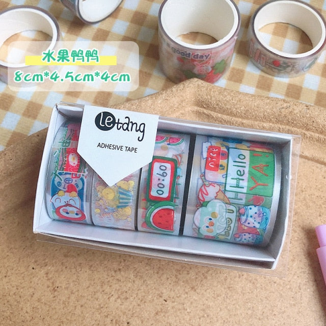 Washi Tape 5Pcs/Set Stickers Washitape School Supplies Stationery Starry Sky Masking Tape Cute Cintas Decorativas Washi Tape Set
