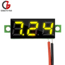 DC 0V-100V 0.28 inch LED Digital Voltmeter Voltage Meter Volt Detector Monitor Tester Panel Car 12V 24V Red Green Blue Yellow