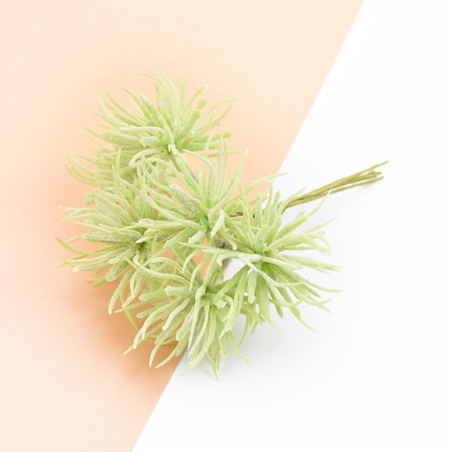 6PCS Silk Flowers for Scrapbooking Artificial Plants for Home Wedding Decoration Fake Plastic Decorative Christmas Wreaths