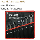 Car Repair,L Type Socket Wrench Set,High Carbon Steel L Spanner Keys,with Pouch Pack Pipe,Perforation Elbow Spanner Hand Tool .