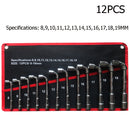 Car Repair,L Type Socket Wrench Set,High Carbon Steel L Spanner Keys,with Pouch Pack Pipe,Perforation Elbow Spanner Hand Tool .