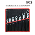 Car Repair,L Type Socket Wrench Set,High Carbon Steel L Spanner Keys,with Pouch Pack Pipe,Perforation Elbow Spanner Hand Tool .