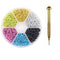 1000pc+ Pierced Arylictips Punk Charms 5-6mm Loops Metal Tools Piercing Jewelry Connect Hoop Decoration Nail Art Alloy Ring 2021