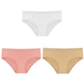 CINOON 3PCS/Set Women's Panties Cotton Underwear Solid Color Briefs Girls Low-Rise Soft Panty Women Underpants Female Lingerie