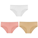 CINOON 3PCS/Set Women's Panties Cotton Underwear Solid Color Briefs Girls Low-Rise Soft Panty Women Underpants Female Lingerie