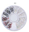 1box DIY Nail Art Wheel Tips Crystal Glitter Rhinestone 3D Nail Art Decoration  AB Color Acrylic Diamond Drill alien