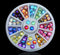 1box DIY Nail Art Wheel Tips Crystal Glitter Rhinestone 3D Nail Art Decoration  AB Color Acrylic Diamond Drill alien