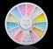 1box DIY Nail Art Wheel Tips Crystal Glitter Rhinestone 3D Nail Art Decoration  AB Color Acrylic Diamond Drill alien