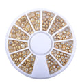 1box DIY Nail Art Wheel Tips Crystal Glitter Rhinestone 3D Nail Art Decoration  AB Color Acrylic Diamond Drill alien