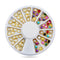 1box DIY Nail Art Wheel Tips Crystal Glitter Rhinestone 3D Nail Art Decoration  AB Color Acrylic Diamond Drill alien