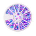 1box DIY Nail Art Wheel Tips Crystal Glitter Rhinestone 3D Nail Art Decoration  AB Color Acrylic Diamond Drill alien
