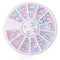 1box DIY Nail Art Wheel Tips Crystal Glitter Rhinestone 3D Nail Art Decoration  AB Color Acrylic Diamond Drill alien