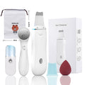 Ultrasonic Skin Scrubber Pore Cleaner 2+4 Kit Facial Ion Shovel Deep Face Cleaning Sonic Peeling Device Kit Blackhead Remover