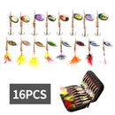 LUSHAZER fishing Metal spinner set 3g-7g Spoon Hard Bait Artificial Bait Metal Fishing Lure Bass sequins spinner for bass carp