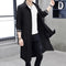 Men's mid-length windbreaker jacket and over-the-knee coat Chinese style men's road robe cardigan with sleeves and Hanfu gown