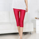 CUHAKCI Women Sexy Leggings Summer Capris Neon High Waist Jeggings Spandex Female Fitness Thin Short Pants