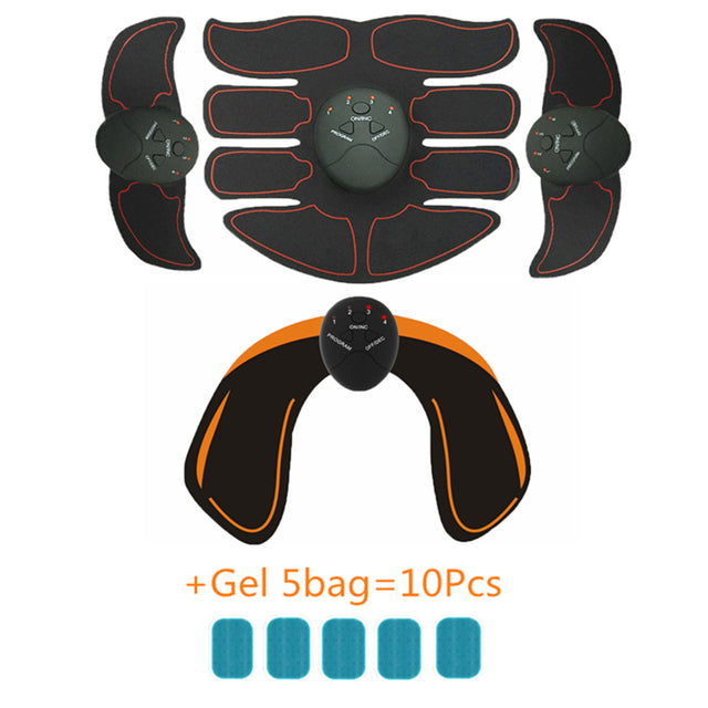 EMS Wireless Muscle Stimulator Unisex Abdominal Muscle Trainer Body Fitness Hip Trainer Shaping Patch Sliming Trainer Massager