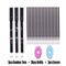 25Pcs Creative Drawing Gel Pen Erasable Refills Rod 0.5mm Ink Washable Handle Ballpoint Pens kawaii Stationery for School Office