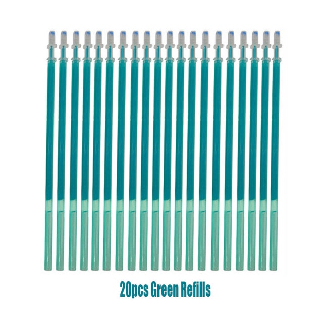 25Pcs Creative Drawing Gel Pen Erasable Refills Rod 0.5mm Ink Washable Handle Ballpoint Pens kawaii Stationery for School Office