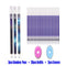 25Pcs Creative Drawing Gel Pen Erasable Refills Rod 0.5mm Ink Washable Handle Ballpoint Pens kawaii Stationery for School Office