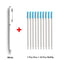 1+10Pcs/Set Metal Ballpoint Pen With Refills For School Office Stainless steel Material Rotating Stationery Supplies Pens