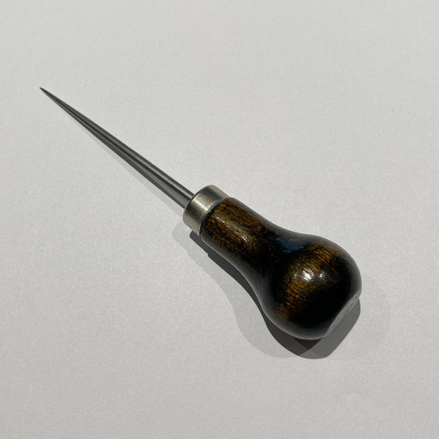 1Pcs Durable Professional Leather Wood Handle Awl Tools For Leather craft Stitching Sewing Hand Tools Accessories Fast Delivery