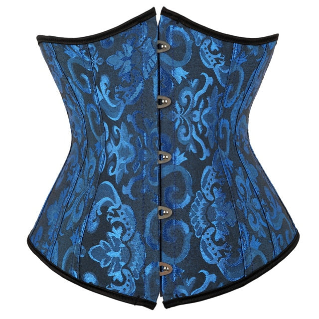 Underbust Corset Sexy Women's Underwear Waist Slimming Body Shaper for Women Steampunk Lace-up Corset