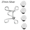 27/32MM Nail-free Waist Buckle Waist Closing Artifact Adjustable Snap Button Removable Detachable Clothing Pant Sewing Tool