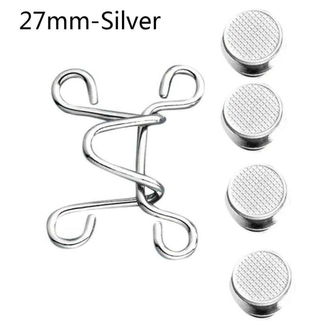 27/32MM Nail-free Waist Buckle Waist Closing Artifact Adjustable Snap Button Removable Detachable Clothing Pant Sewing Tool