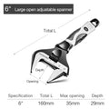 Adjustable Wrench Chrome vanadium steel Universal Spanner Mini Nut Key Bathroom Wrench High Quality Plumbing Repair Tool