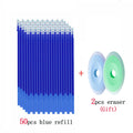 50pcs/lot Erasable Gel Pen Refills 0.5mm Office School Erasable Pen Washable Handle Colored Erasable Ink Pens Writing Stationery