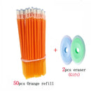 50pcs/lot Erasable Gel Pen Refills 0.5mm Office School Erasable Pen Washable Handle Colored Erasable Ink Pens Writing Stationery