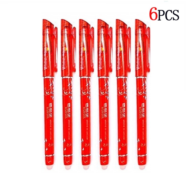 50pcs/lot Erasable Gel Pen Refills 0.5mm Office School Erasable Pen Washable Handle Colored Erasable Ink Pens Writing Stationery