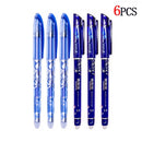 50pcs/lot Erasable Gel Pen Refills 0.5mm Office School Erasable Pen Washable Handle Colored Erasable Ink Pens Writing Stationery
